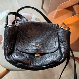 Prada Black Leather Crossbody Bag